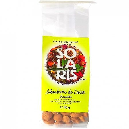 Nuci, Semințe - SAMBURI DE CAISE AMARI 50 G SOLARIS
