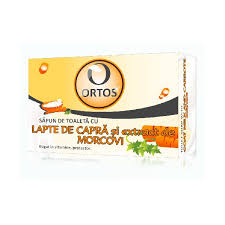 Săpunuri - SAPUN CU LAPTE CAPRA SI EXTRACT DE MORCOVI 100 G