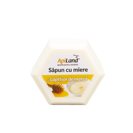 Săpunuri - SAPUN CU MIERE SI LAPTISOR MATCA 100G