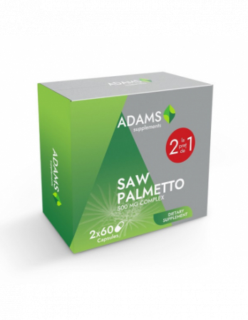 Echilibru hormonal bărbați - SAW PALMETTO 500 MG 60 CPS PACHET 1+1