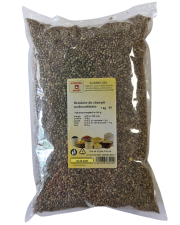 Alimentare - SEMINTE DE CANEPA NEDECORTICATA 1 KG
