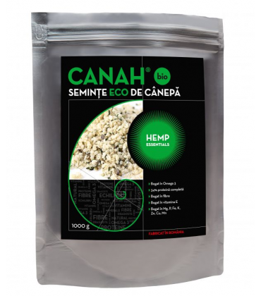 Nuci, Semințe - SEMINTE DECORTICATE DE CANEPA 1000 G CANAH