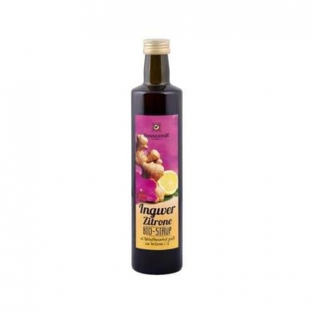 Băuturi - SIROP GHIMBIR SI LAMAIE FARA ZAHAR ECO 500 ML  SONNENTOR