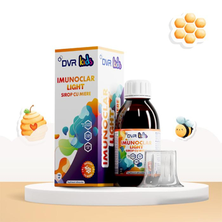 Îngrijire corp - SIROP IMUNOCLAR LIGHT CU MIERE 150 ML