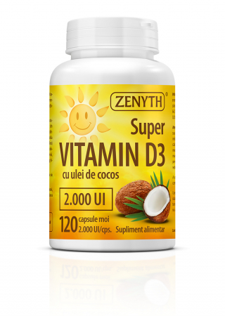 Sistemul osos si articulatii - SUPERVITAMINA D3 2000UI 120CPS