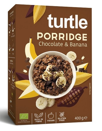 Cereale - TERCI DE OVAZ CU CIOCOLATA SI BANANE ECO 400 G TURTLE