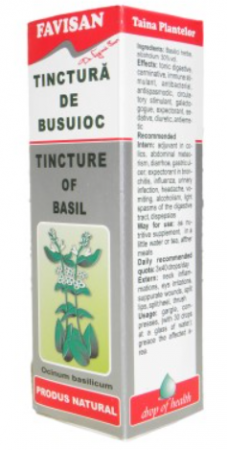 Bronșită - TINCTURA DE BUSUIOC 50 ML