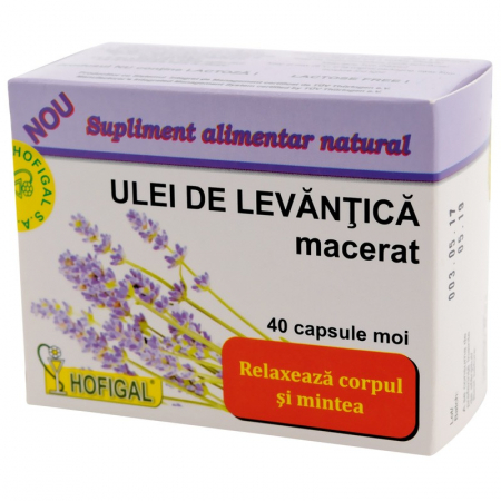 Suplimente - ULEI LEVANTICA MACERAT 40 CPS MOI
