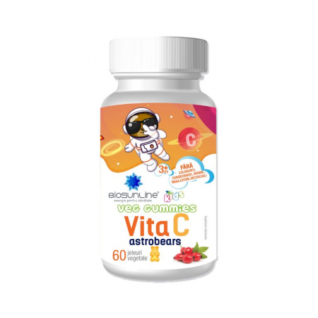 Mamici si Copii - VITA C GUMMIES ASTROBEARS 60 JELEURI VEGETALE