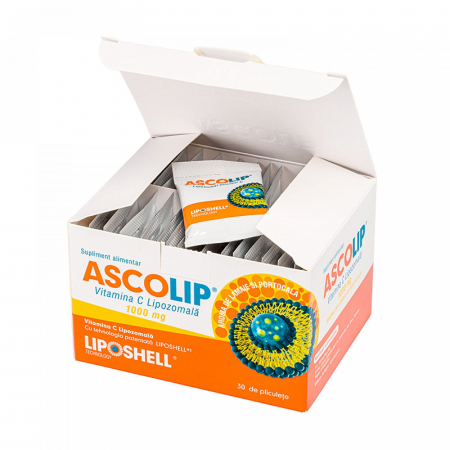 VITAMINA C LIPOZOMALA CU PORTOCALE 1000 MG 30 plicuri [1]