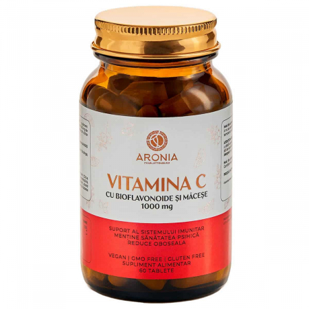 Capsule, Comprimate - VITAMINA C 1000 mg CU BIOFLAVONOIDE ȘI MACEȘE 60 tablete