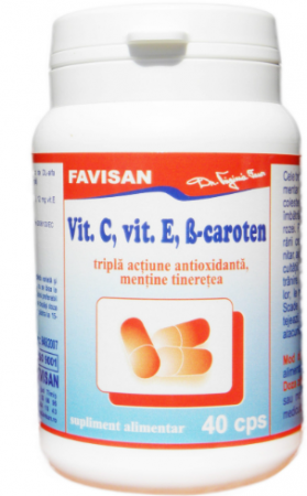 Imunitate - VITAMINA C, E, B-CAROTEN 40CPS