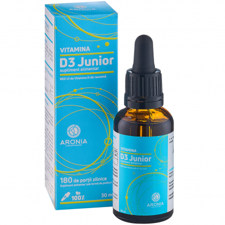Sistemul osos si articulatii - Vitamina D3 Junior (800 UI) 30 ml