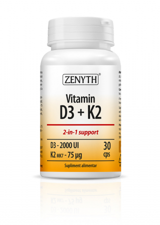 Circulație sangvină - VITAMINA D3+K2 30 CPS