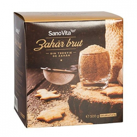 Zahăr si îndulcitori - ZAHAR BRUT (DIN TRESTIE) 100 plicuri X 5G