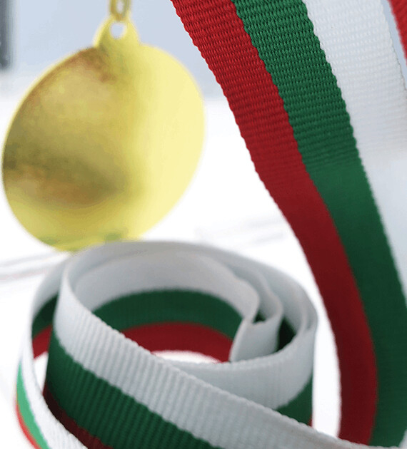 Snur Medalie Alb/Verde/Rosu [2]