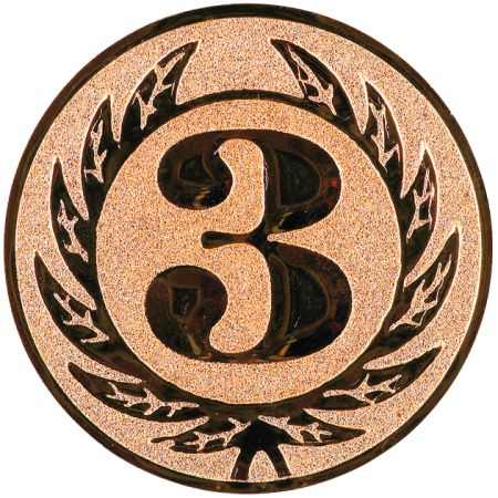 Personalizari Medalii - Folie personalizare 50 mm – autocolant bronz pentru medalii și trofee elegante