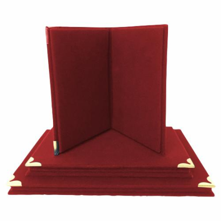 Cutii de Prezentare , Mape - Mapa de Prezentare Catifea A5 Bordo – mapă elegantă pentru diplome și certificate”