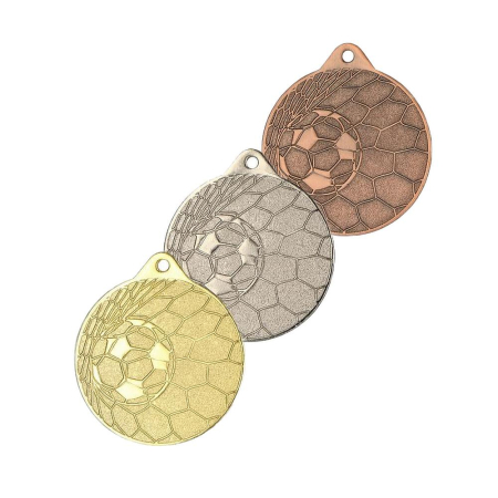 Medalie fotbal MMC 0350 50mm metal aur argint bronz minge fotbal [0]