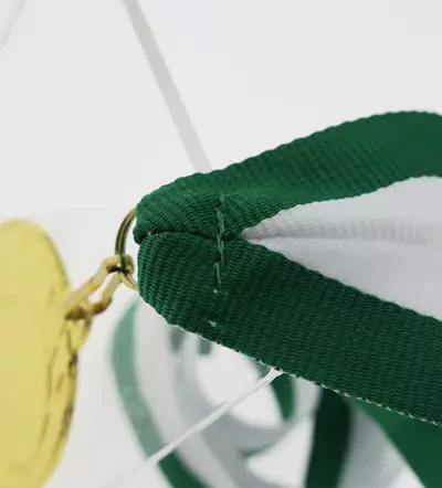 Snur Medalie Alb/Verde [2]