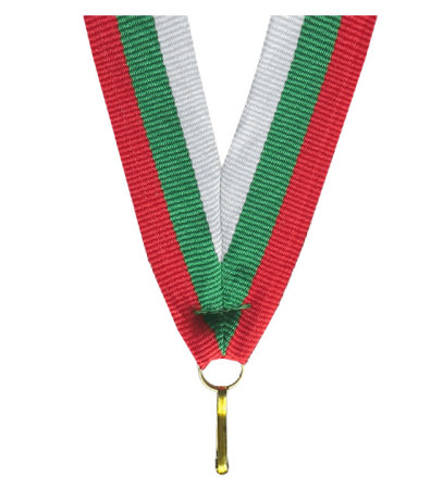 Snur Medalie - Snur Medalie Alb/Verde/Rosu