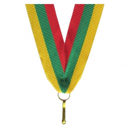 Snur Medalie Rosu/Verde/Galben