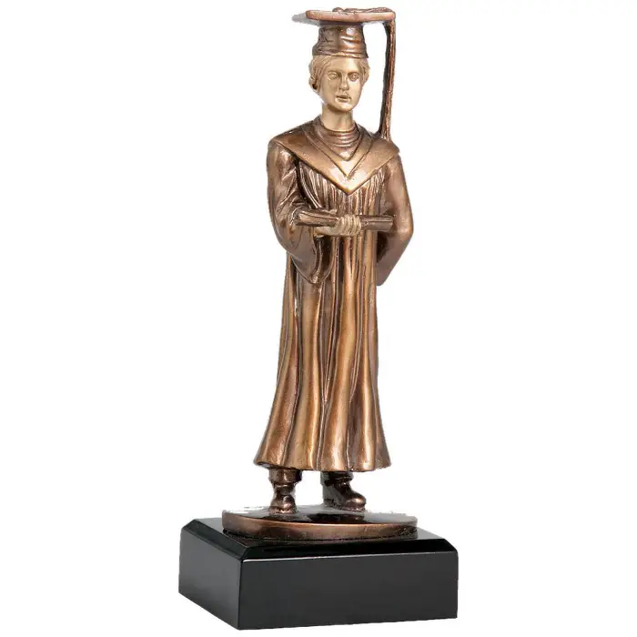 Trofee Rasina - Figurina absolvent rășină Armura RF2271 23 cm – premiu absolvire școală și universitate