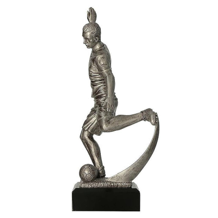 Trofee Rasina - Trofeu fotbal din rășină RFST3029‑S argintiu 29 cm – premiu competiții fotbal