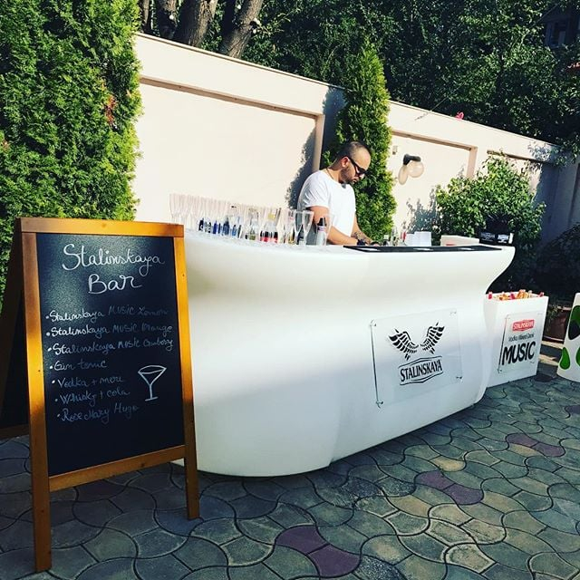 Bar modular luminos pentru exterior din polietilena BARTOLOMEO [12]