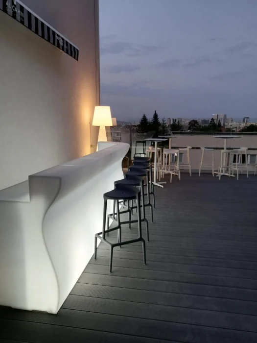 Bar modular luminos pentru exterior din polietilena BARTOLOMEO [15]