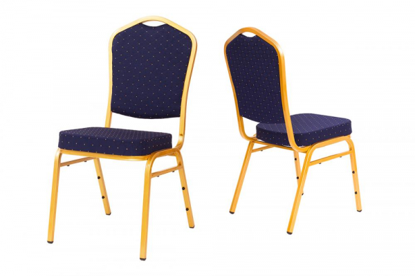 MXT ST370 scaune pentru conferinta si training suprapozabile cadru auriu [4]