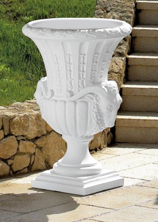Obiecte decorative - ARIETE vas ghiveci alb