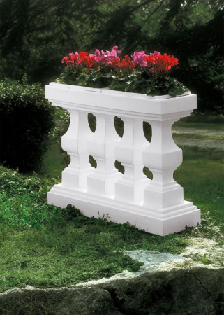 Obiecte decorative - Balustrada cu flori 116 x 35 x 87 cm