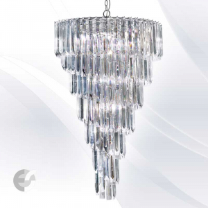 Candelabre - SIGMA 7999-9CC candelabre cristal diametru 67 cm 9 becuri