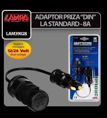 Adaptor priza bricheta DIN la Standard- 12/24V 8A [3]