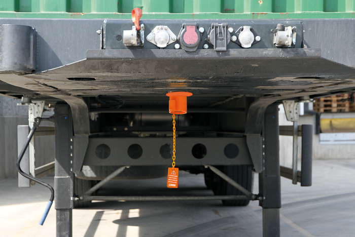 Antifurt blocare pivot cuplare semiremorca camion [5]