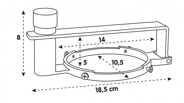 Antifurt combustibil camion T-Block - Ø 80mm [4]