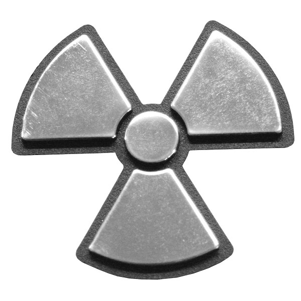 Autocolant 3D crom Radioactive [3]
