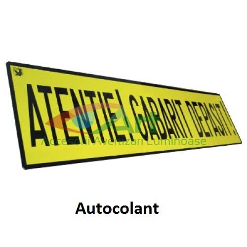 Autocolant -Atentie! Gabarit depasit!- trailer [4]