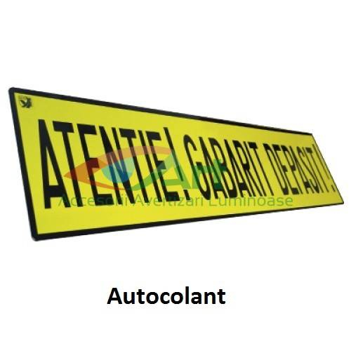 Autocolant -Atentie! Gabarit depasit!- trailer [1]