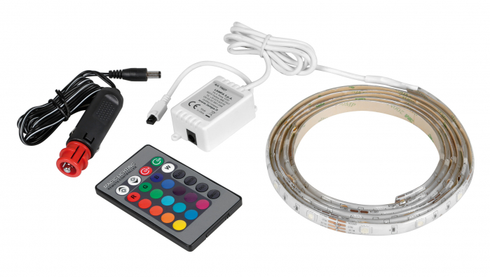 Banda LED RGB cu telecomanda 12/24V - 200cm [11]