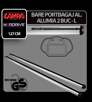 Bare portbagaj aluminiu Alumia, 2buc - L - 127cm [8]