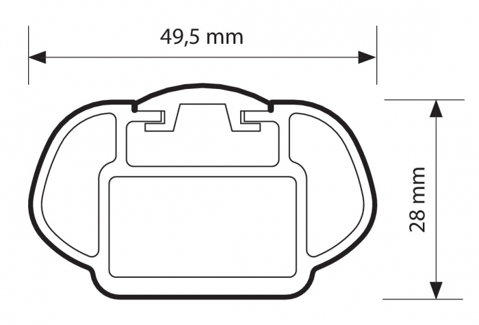 Bare portbagaj aluminiu Alumia, 2buc - XL - 140cm [3]