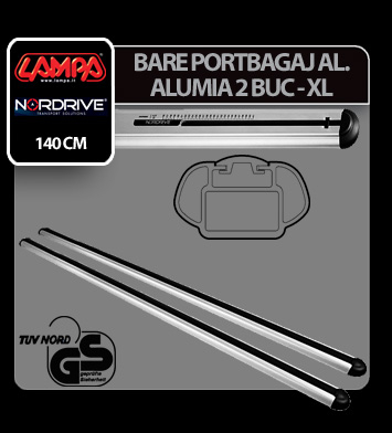Bare portbagaj aluminiu Alumia, 2buc - XL - 140cm [4]
