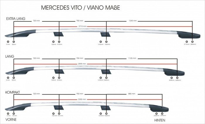 Bari Longitudinale Mercedes Vito 2004 - 2014 [5]