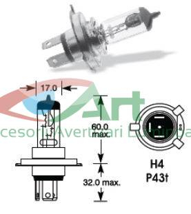Bec H4 12V 60/55W P43 2263 Vecta [2]