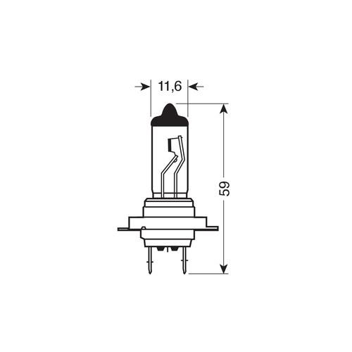 Bec halogen 12V - H7 - 55W Night Breaker Laser +150% PX26d 2buc Osram [10]