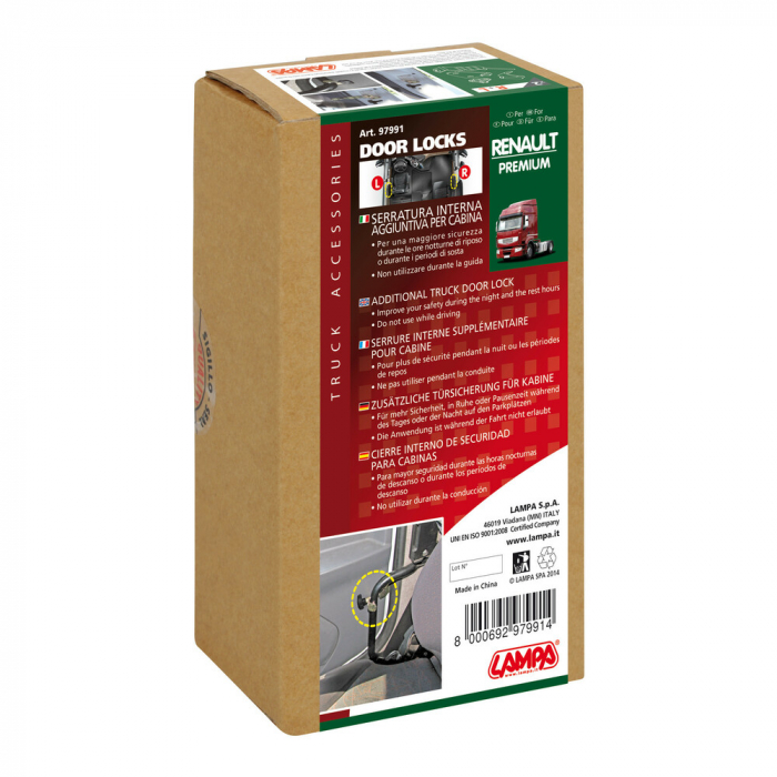 Blocatoare usi din interior camion - Renault Premium 1 (02/96>04/06), Premium 2 (09/05>12/13) [10]