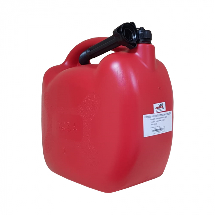 Canistra combustibil din plastic rosu - 20l [3]