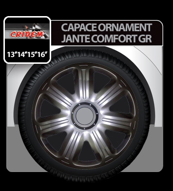 Capace roti auto Comfort GR 4buc - Grafit - 14'' [2]